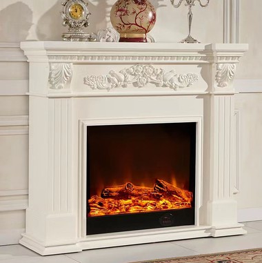 Beépített elektromos kandalló és TV fal